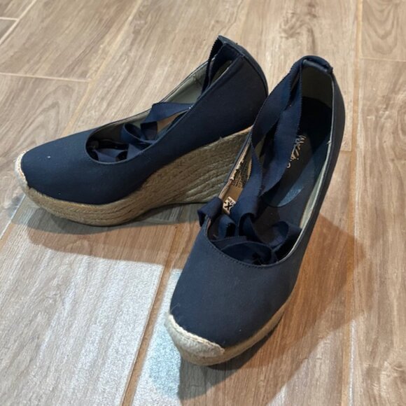 Mossimo Target Line Set of Womens Black and Blue Espadrille Size 6 - Picture 2 of 2